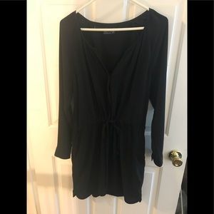 Gap black shirt dress with pockets - medium